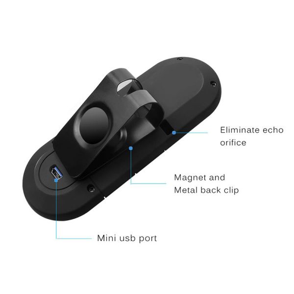 ANLUD Wireless Bluetooth Handsfree Car Kit Multipoint Speakerphone MP3 Music Player Sun Visor - Image 4