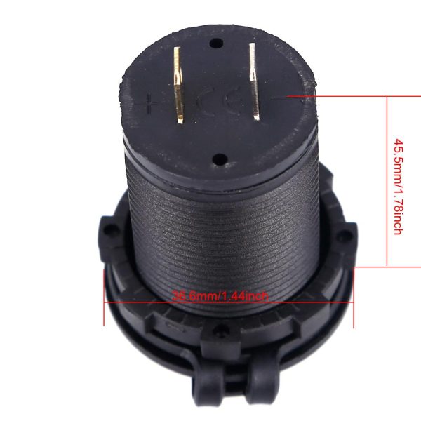 Universal Car Charger USB Vehicle DC12V-32V Waterproof Dual USB Charger 2 Port Power Socket 5V 2.1A/1A car-charger - Image 4