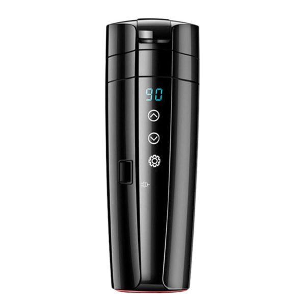 70W Real-time Temperature Vehicle Heating Cup 12V 24V Waterproof Stainless Steel Car Kettle Water Heater Car Mug Travel Kettle - Image 8