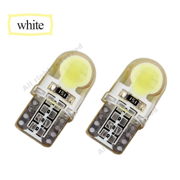 10Pcs Auto T10 Led Cold White 194 W5W LED 168 COB Silica Car Super Bright Turn Side License Plate Light Lamp Bulb DC 12V - Image 2