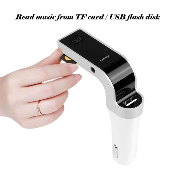 ANLUD Multifunction 4-in-1 CAR G7 Bluetooth FM Transmitter USB Flash Drives TF Music Player Car Kit USB Car Charger - Image 8