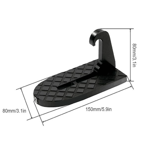 2 in 1 Foldable Car Vehicle Folding Stepping Ladder Foot Pegs Easy Access to Car Rooftop With Safety Hammer For Jeep Car SUV - Image 6