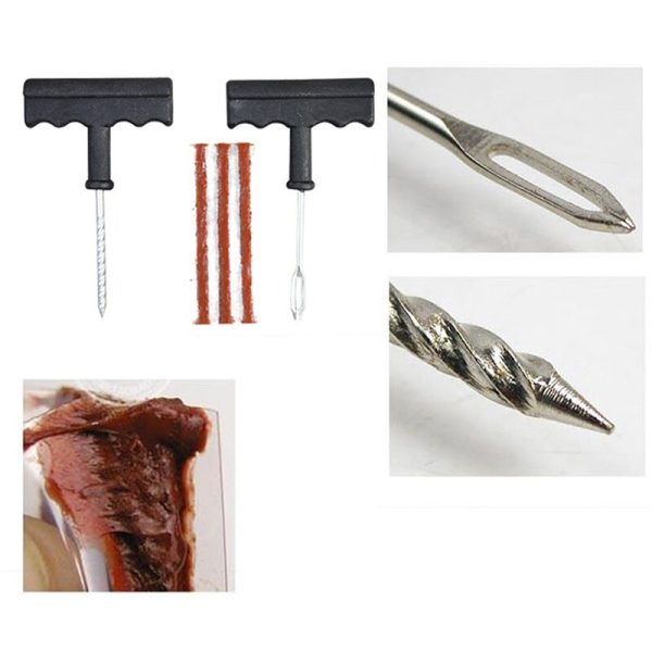 Car Tire Repair Tool Kit For Tubeless Emergency Tyre Fast Puncture Plug Repair Block Air Leaking For Car/Truck/Motobike - Image 4