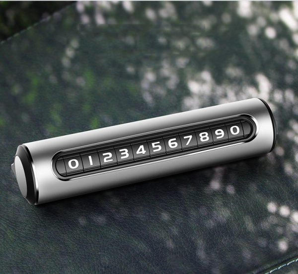 Parking Plate Moving License Plate Number Plate Password Hidden Temporary Parking Plate Metal Gift - Image 3