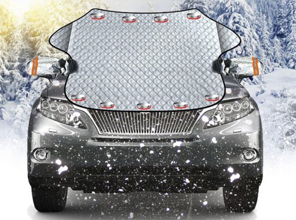 Car Snow Block Front Windshield Cover Anti-Frost Anti-Freeze Sunshade Shade Winter Snow Block Auto Supplies Sunshad - Image 2