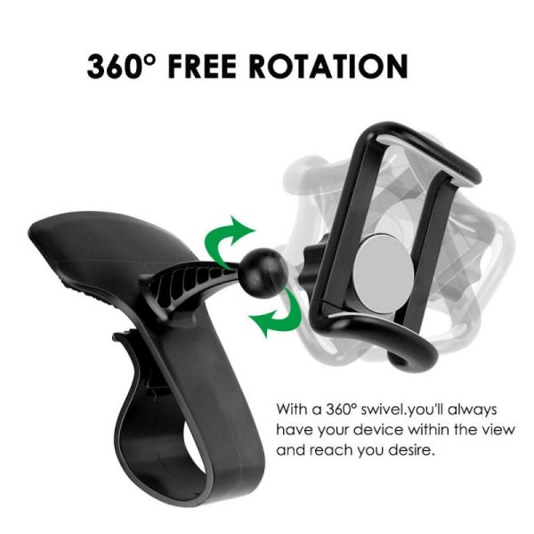 1pc Car Phone Holder Universal Cell Phone GPS Car Dashboard Mount Phone Holder Stand Hud Clip On Cradle Phone Bracket - Image 5