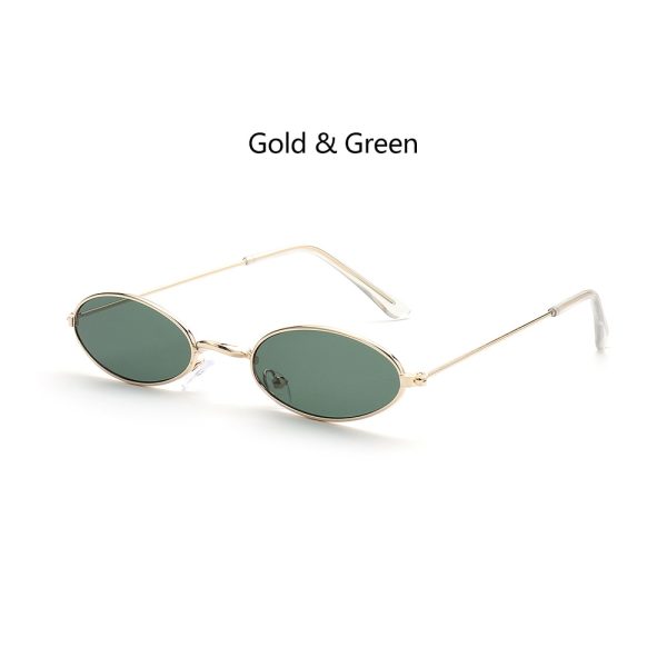 Fashion Vintage Shades Sun Glasses Elegant okulary Retro Small Oval Sunglasses for Men Women Eyeglasses gafas oculos - Image 3