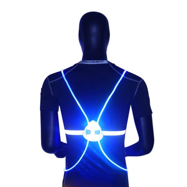 360 Reflective LED Flash Driving Vest High Visibility Night Running Cycling Riding Outdoor Activities Light Up Safety Bike Vest - Image 6