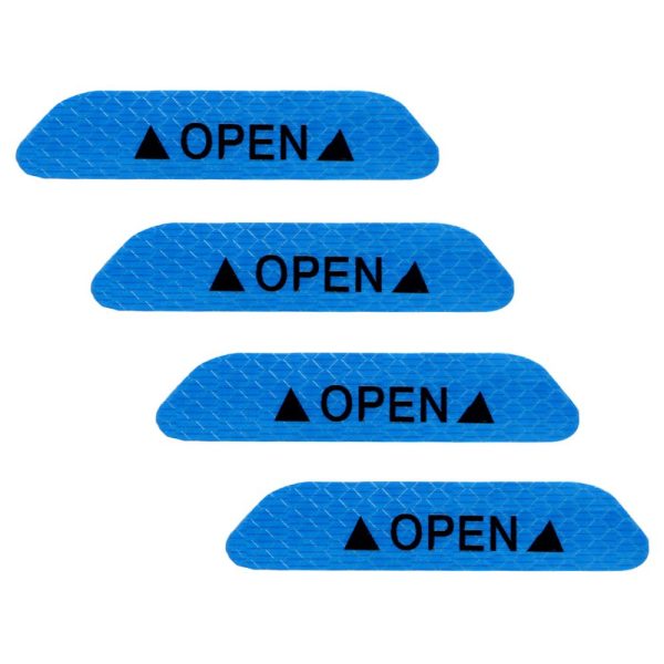 4Pcs/set Warning Mark Reflective Tape Universal Exterior Accessories Car Door Stickers OPEN Sign Safety Reflective Strips - Image 9