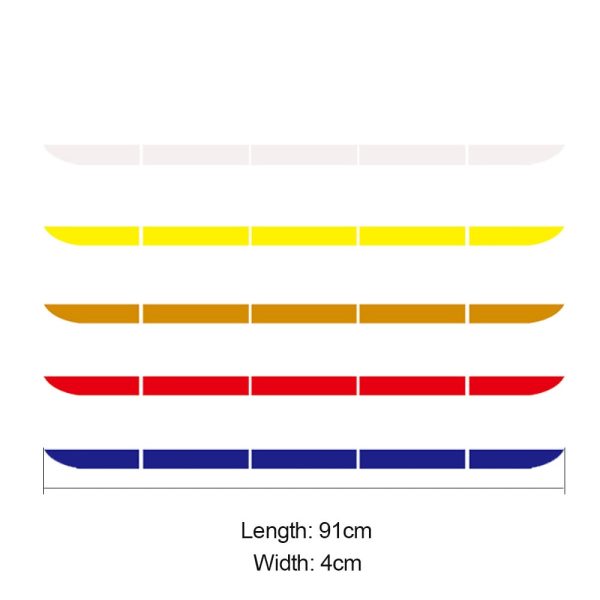 5pcs/set Car Reflectante Reflector Sticker 91*4 Car Body Trunk Exterior Auto Accessories Reflective Tape Reflex Exterior Warning - Image 2