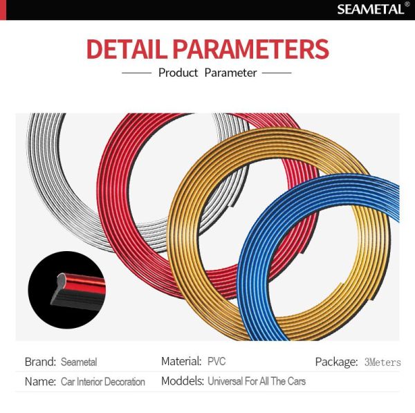 5M Car Styling Interior Decoration Strips Moulding Trim Dashboard Door Edge Universal For Cars Auto Accessories In Car-styling - Image 4