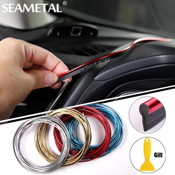 5M Car Styling Interior Decoration Strips Moulding Trim Dashboard Door Edge Universal For Cars Auto Accessories In Car-styling - Image 2