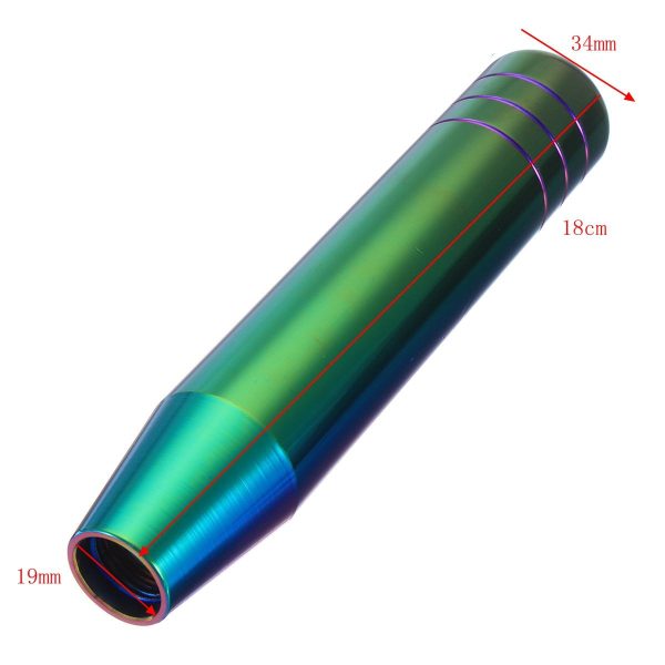 13cm 18cm Universal Auto Car Manual Gear Shift Knob Shifter Lever Aluminum Neo Chrome - Image 5