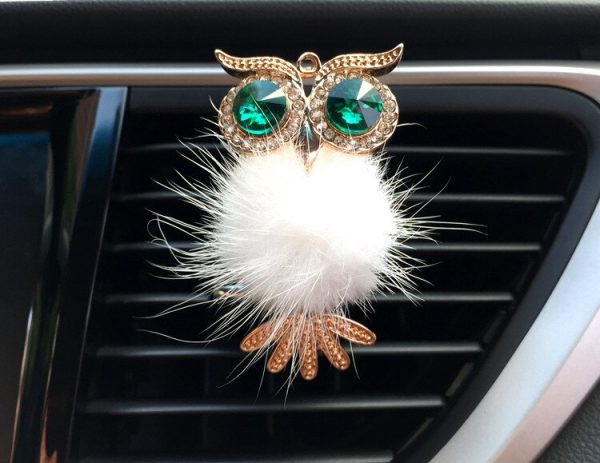 1Pcs Crystal Owl Car Air Freshener Auto Outlet Perfume Clip Interior Accessories Car-styling Vent Solid Fragrance Diffuser - Image 9