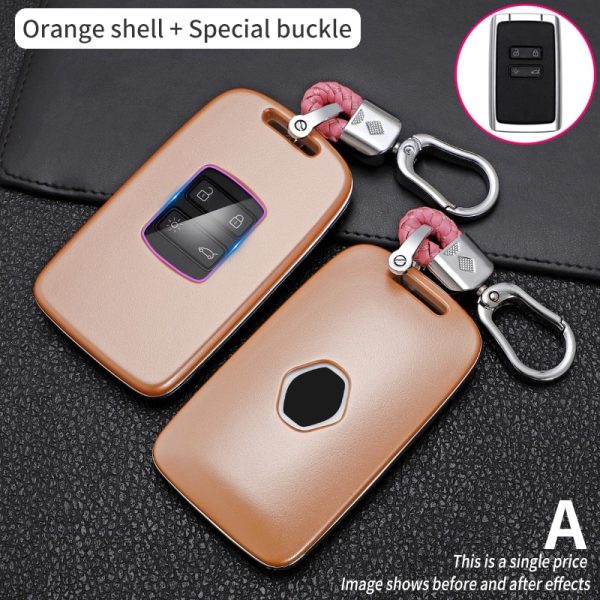 Car Key Case For Renault Koleos Kadjar Scenic Megane Sandero Espace Clio Captur Kangoo  Laguna Talisman Twingo Carbon Fibe Cover - Image 10