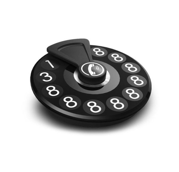 Car Temporary Parking Telephone Number Plate Retro Dial Phone Style Hidden Number Parking Card Plate Easy To Disassemble Replace - Image 7