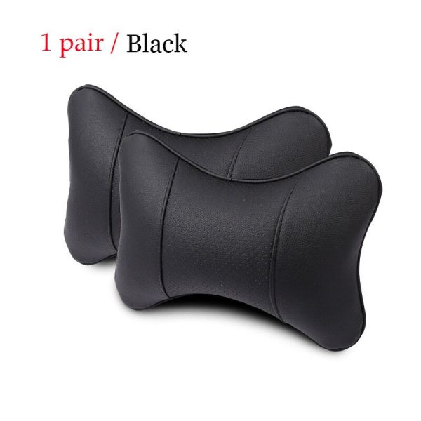 1 pair Luxury Linen material car headrest pillow Unisex Breathable Auto Neck Rest Headrest Cushion Pillows 4 seasons Universal - Image 7