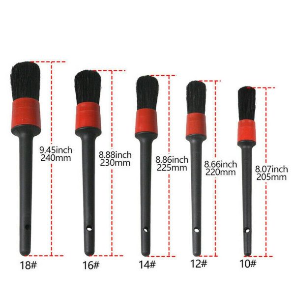 5Pcs Soft Detailing Brush Car Cleaning Detailing Set Automotive Detailing For Car Cleaning Dirt Dust Clean Brush - Image 6