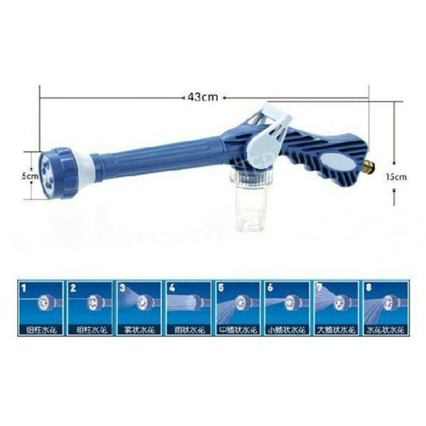 8 Nozzle Ez Jet Water Soap Cannon Dispenser Pump Spray Gun Car Washer US - Image 6