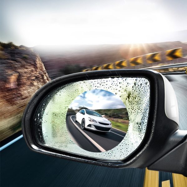 2pcs / set Anti Fog Car Mirror Window Clear Film Anti-Light Car Rearview Mirror Protector Film Waterproof Rainproof Car Sticker - Image 4