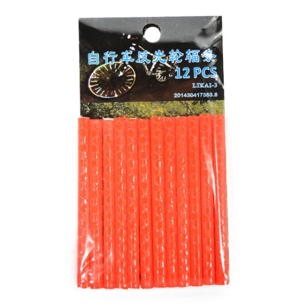 12Pcs Bicycle Light Wheel Rim Spoke Clip Tube Safety Warning Light Cycling Strip Reflective Reflector Bike Bicycle Accessories - Image 10