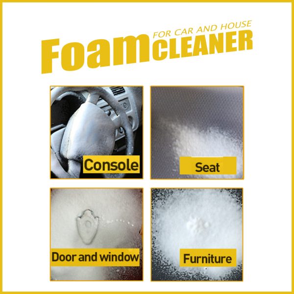 Multifunctional Foam Cleaner Products Automotive Interior Decoration Strong Decontamination,Leather Seat Cleaner Foam Head - Image 2