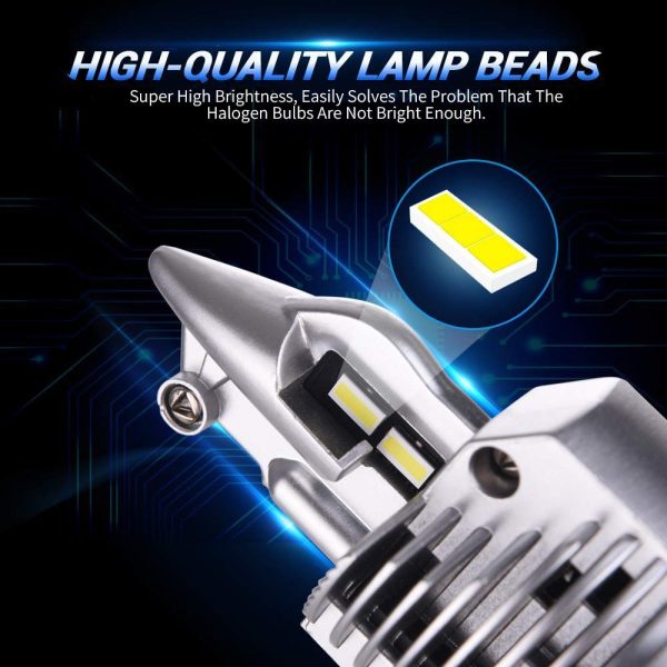 KAFOLEE H4 9003 HB2 LED headlight bulbs 12V 24V 80W 16000LM diode lamps LED H4 for cars high beam dipped beam auto grade chips - Image 2