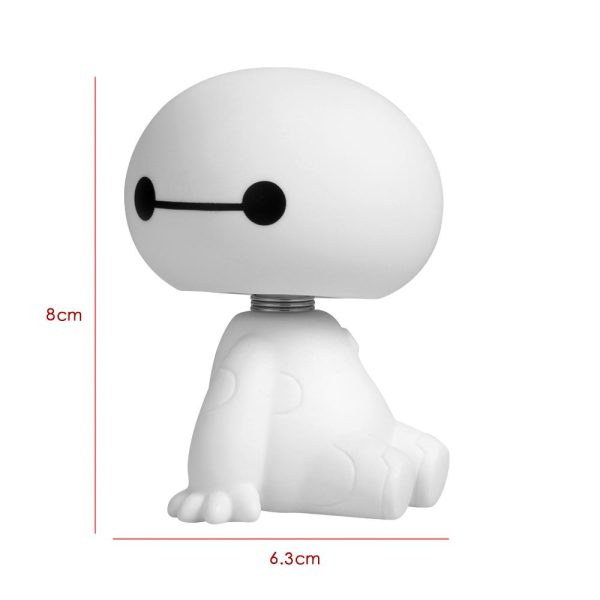 Cartoon Plastic Baymax Robot Shaking Head Figure Car Ornaments Auto Interior Decorations Big Hero Doll Toys - Image 7