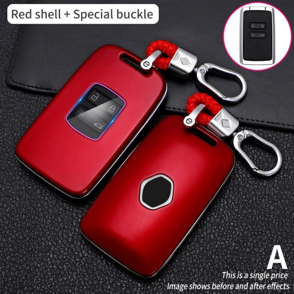 Car Key Case For Renault Koleos Kadjar Scenic Megane Sandero Espace Clio Captur Kangoo  Laguna Talisman Twingo Carbon Fibe Cover - Image 4