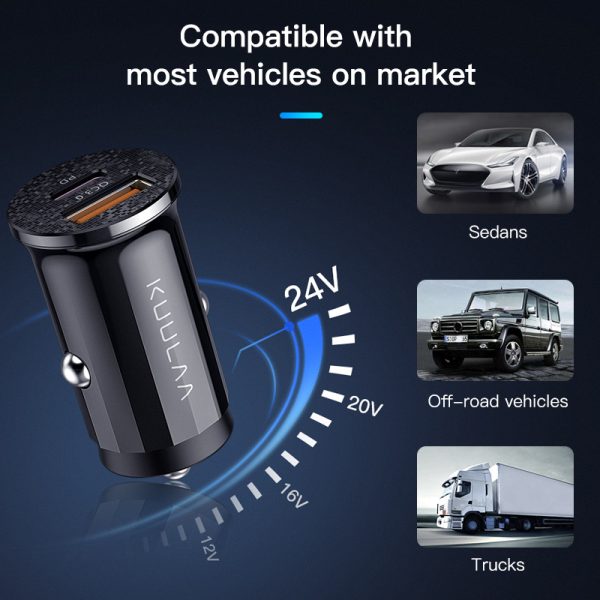 KUULAA Quick Charge 4.0 48W QC PD 3.0 Car Charger for Samsung S10 9 Fast Car Charging for Xiaomi iPhone Mobile Phone USB Charger - Image 6