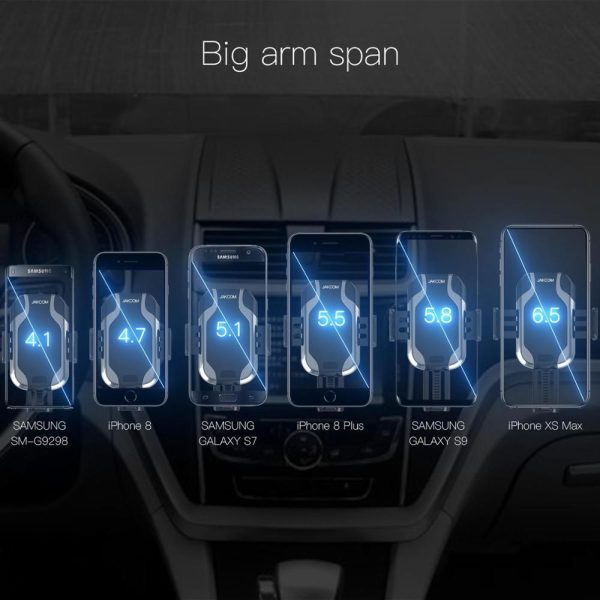 JAKCOM CH2 Smart Wireless Car Charger Holder Hot Sale in Holders As Qi Fast Charging with LED Indicator Holder Accessories - Image 4