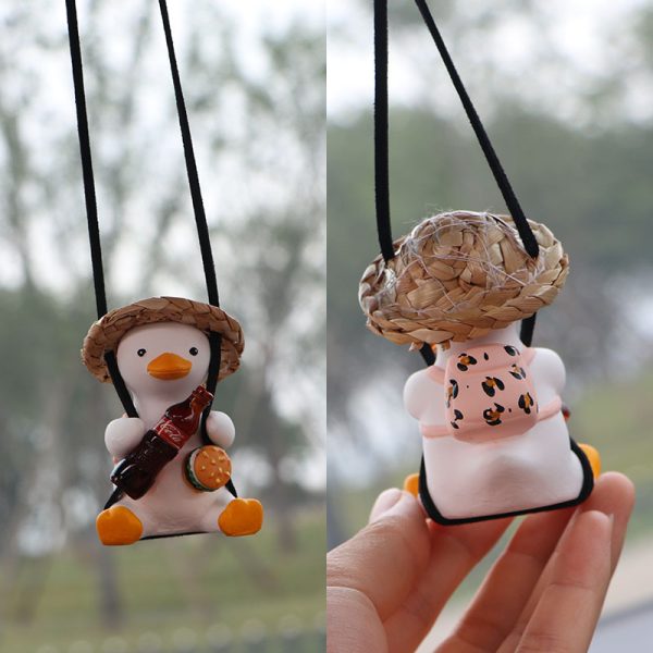 Car Car Pendant Car Interior Swing Duck Car Rearview Mirror Pendant Cross Border Swing Duck Car Pendant - Image 2