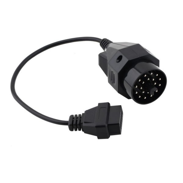 Free Shipping OBD II Adapter for BM-W 20 pin to OBD2 16 PIN Female Connector e36 e39 X5 Z3 for BM-W 20pin - Image 2