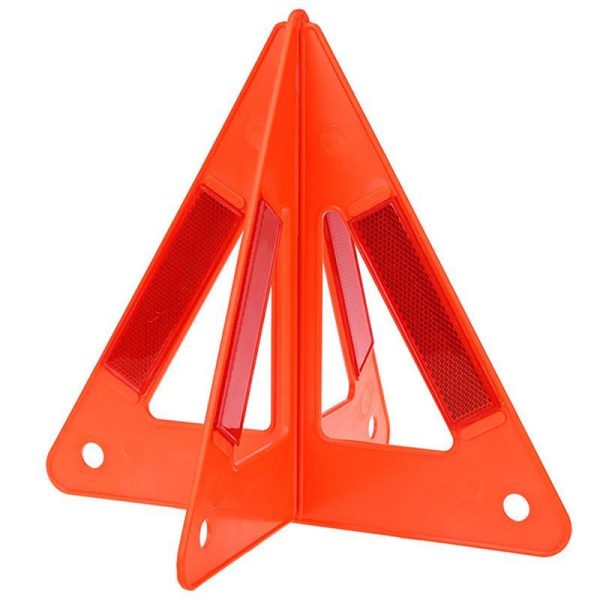 2Pcs Foldable Car Warning Triangle Safety Stop Breakdown Sign Board Emergency Reflective Flash Reflector - Image 3