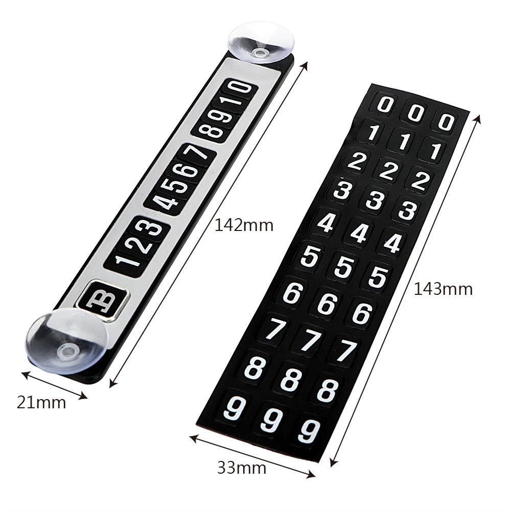 Car Temporary Parking Card Phone Number Card Plate with Sucker Magnetic Puzzle Car Sticker Car Styling Auto Accessories - Image 8