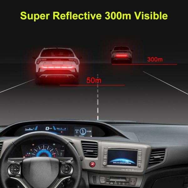 5pcs/set Car Reflectante Reflector Sticker 91*4 Car Body Trunk Exterior Auto Accessories Reflective Tape Reflex Exterior Warning - Image 5