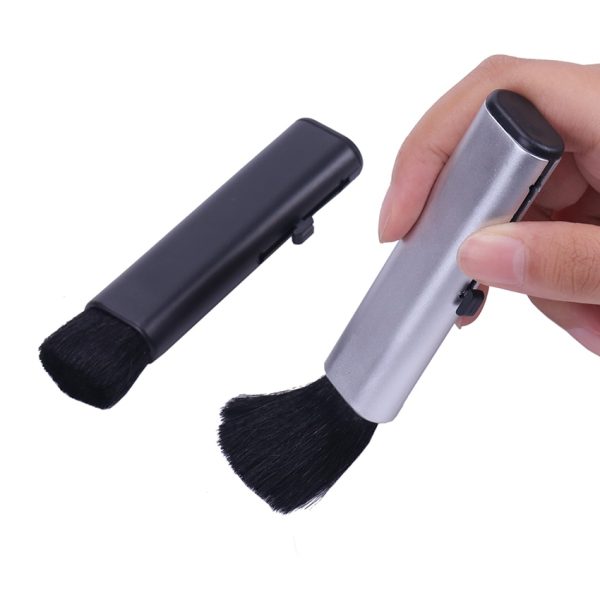 1PC Car Conditioning Air Outlet Brush Retractable Cleaning Brush Computer Keyboard Cleaning Plastic Small Soft Brush - Image 4