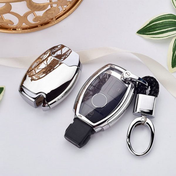 Hight quality PC+TPU key case cover Key case protective shell holder for Mercedes benz A B R G Class GLK GLA w204 W251 W463 W176 - Image 18