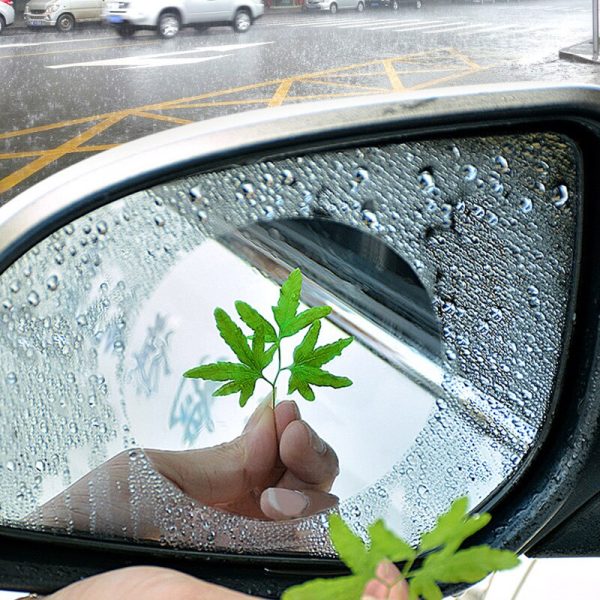 2pcs / set Anti Fog Car Mirror Window Clear Film Anti-Light Car Rearview Mirror Protector Film Waterproof Rainproof Car Sticker - Image 3