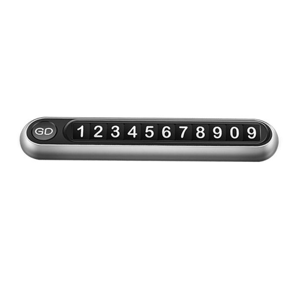 Parking Plate Button-Type Parking Number Plate Aluminum Alloy Temporary Parking Card Original Gift Moving License Plate - Image 6