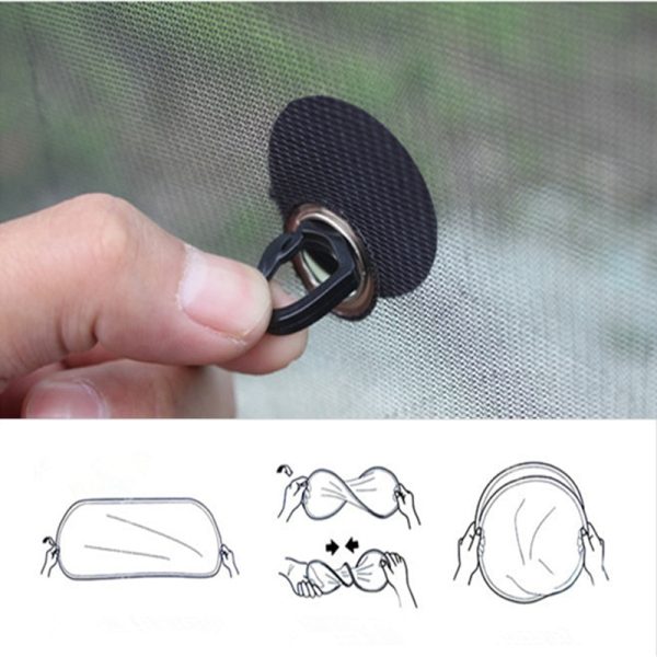 2Pcs/Set 44*37cm Black Car Sun Shade Side Rear Car Window Sunshade Cover sun protectAuto Accessories parasole auto parasol coche - Image 2