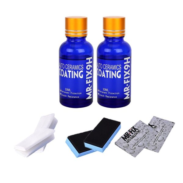 2PCS 9H Car Liquid Ceramic Coat Super Hydrophobic Glass Coating Set Polysiloxane and Nano materials Car Polish - Image 7