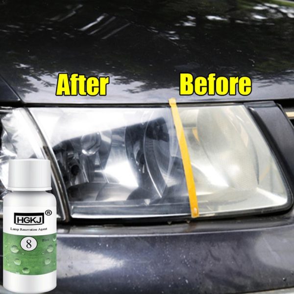 20/50ML HGKJ-8 Car Headlight Cleaning Fluid Repair Refurbishment Fluid Detergent Car Light Cleaner - Image 6