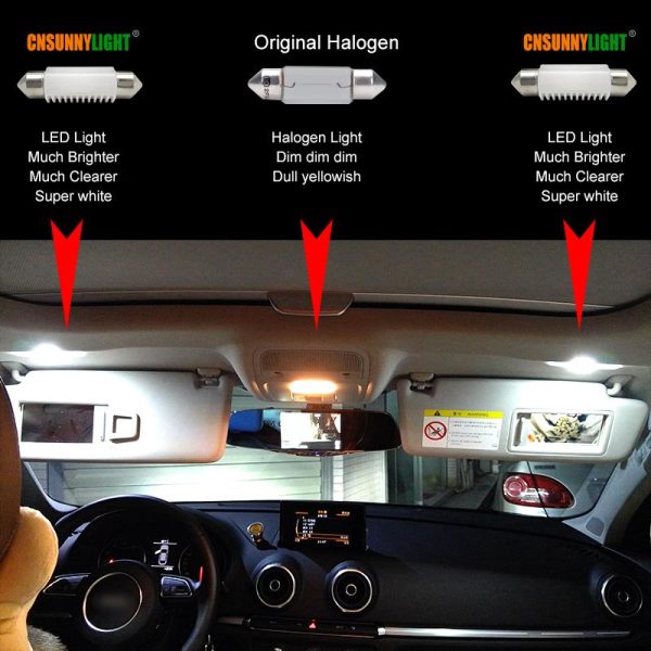 CNSUNNYLIGHT High Quality C5W C10W LED 31/36/39/41mm Car Festoon Light Auto Interior Dome Lamp Reading Bulb White 12V 24V - Image 6
