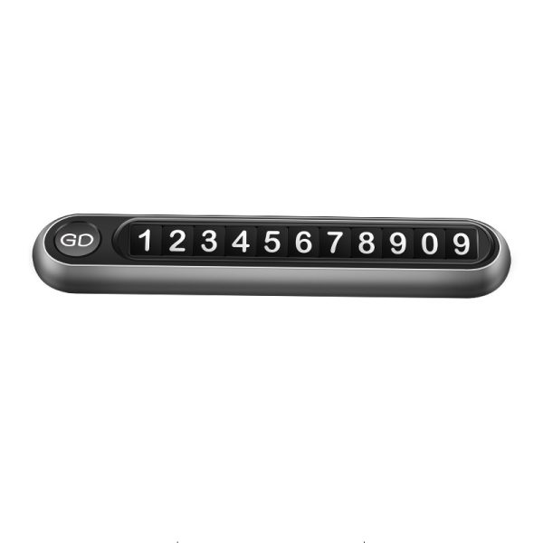 Parking Plate Button-Type Parking Number Plate Aluminum Alloy Temporary Parking Card Original Gift Moving License Plate - Image 7