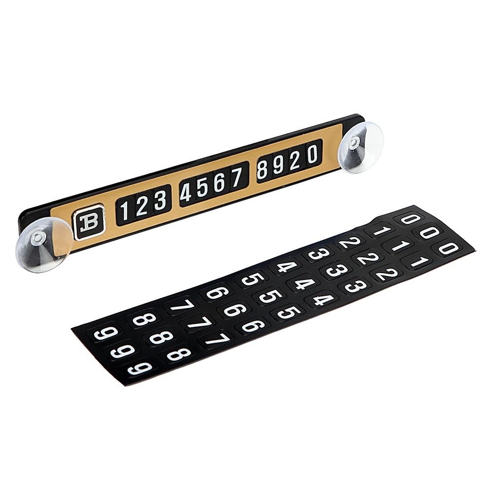 Car Temporary Parking Card Phone Number Card Plate with Sucker Magnetic Puzzle Car Sticker Car Styling Auto Accessories - Image 3