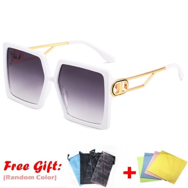 GISAEV Driving Glasses Women Oversized Square Frame Letter D Sunglasses Vintage D shape Oversized Frame Popular Fashion Glasses - Image 14