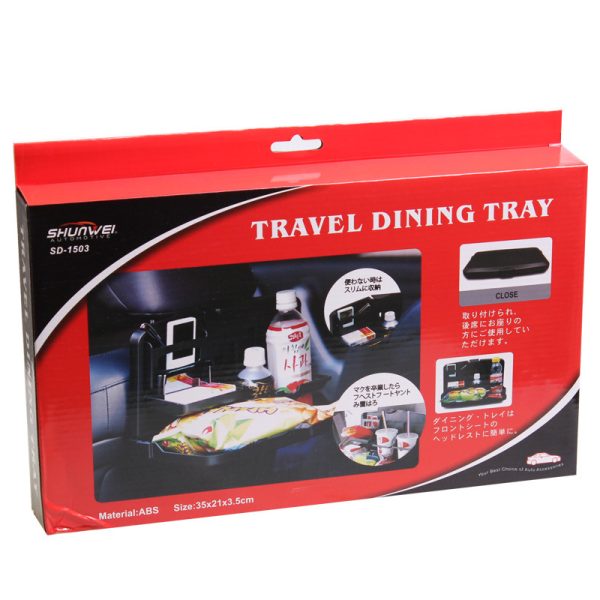 Car Dining Tray Chair Back Storage Table Small Dining Table Car Chair Back Drink Rack Mobile Phone Rack Car Supplies - Image 6