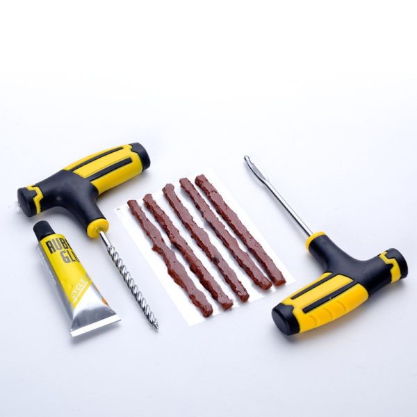Car Vacuum Tire Repair Tool Car Tire Repair Tool Set Tire Rubber Strip Outdoor Emergency - Image 2