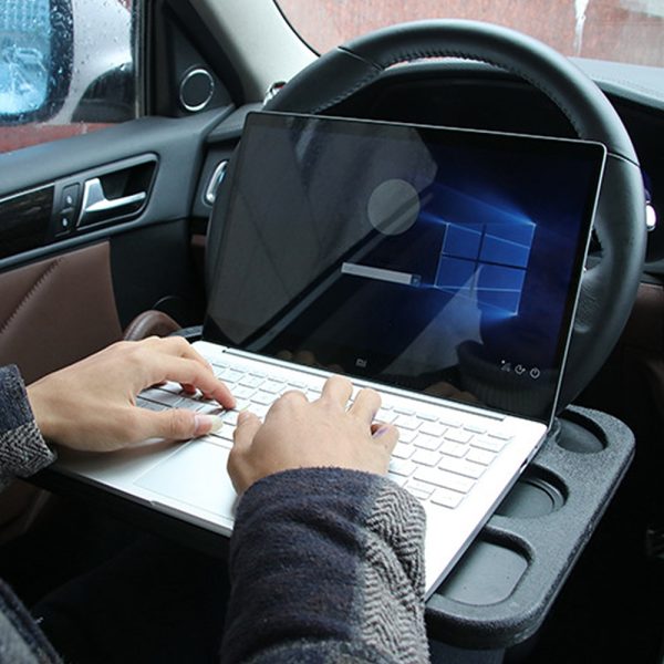 Multifunctional Car Laptop Stand Notebook Desk Steering Wheel Tray Table Food Drink Holder Car Card Table Computer - Image 2